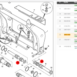JCB Spare Parts PISTON HEAD SEAL 2411/4009